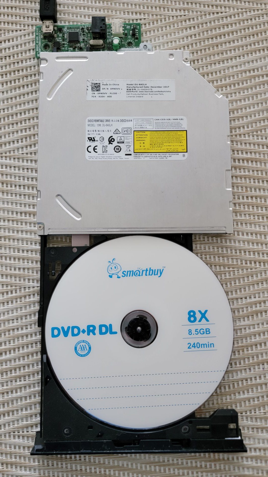 SmartBuy DVD+R DL (Media Code: RITEK-S04-66 in the LiteOn (PLDS) DU-8A5LH Optical Drive