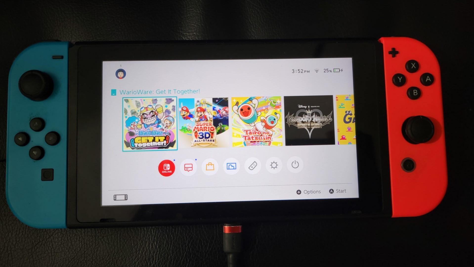 WarioWare: Get It Together game on the Nintendo Switch Main Menu