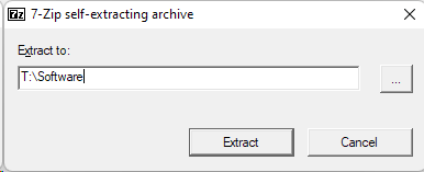 7-zip Self Extracting Archive de PAQCompress.