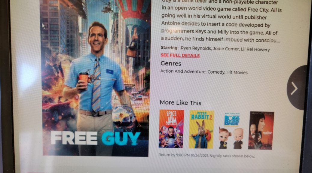 Free Guy at Redbox 2