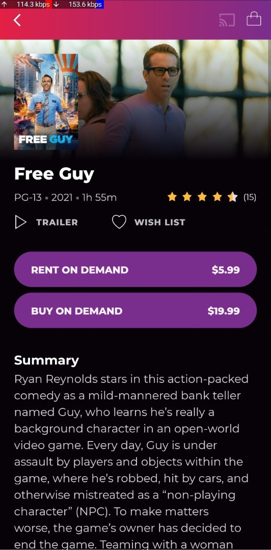Free Guy at Redbox- Redbox app 2