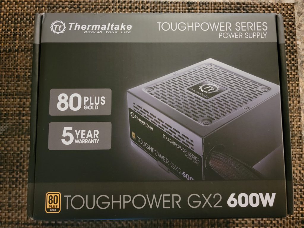 Thermaltake Toughpower GX2 600W PSU Box - Front