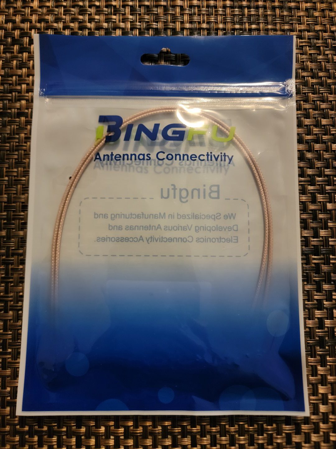 Bingfu Mini PCI-Express to RP-SMA Female antenna cable 1