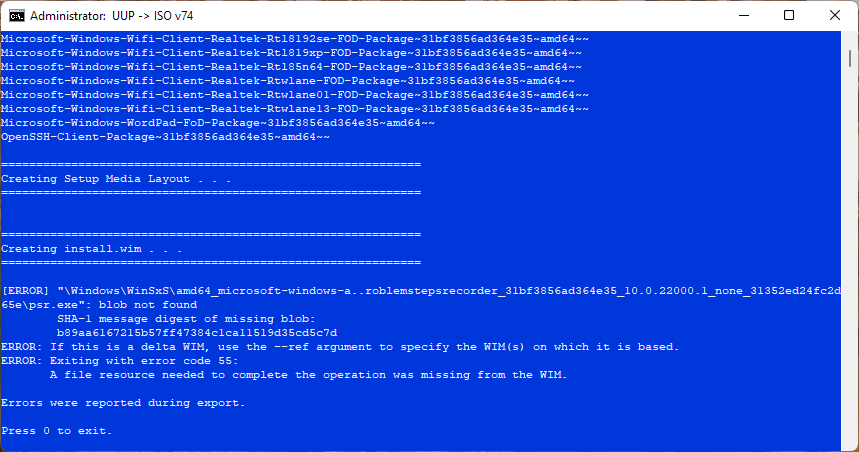 Creating Windows 11 ISO 22000.318 4