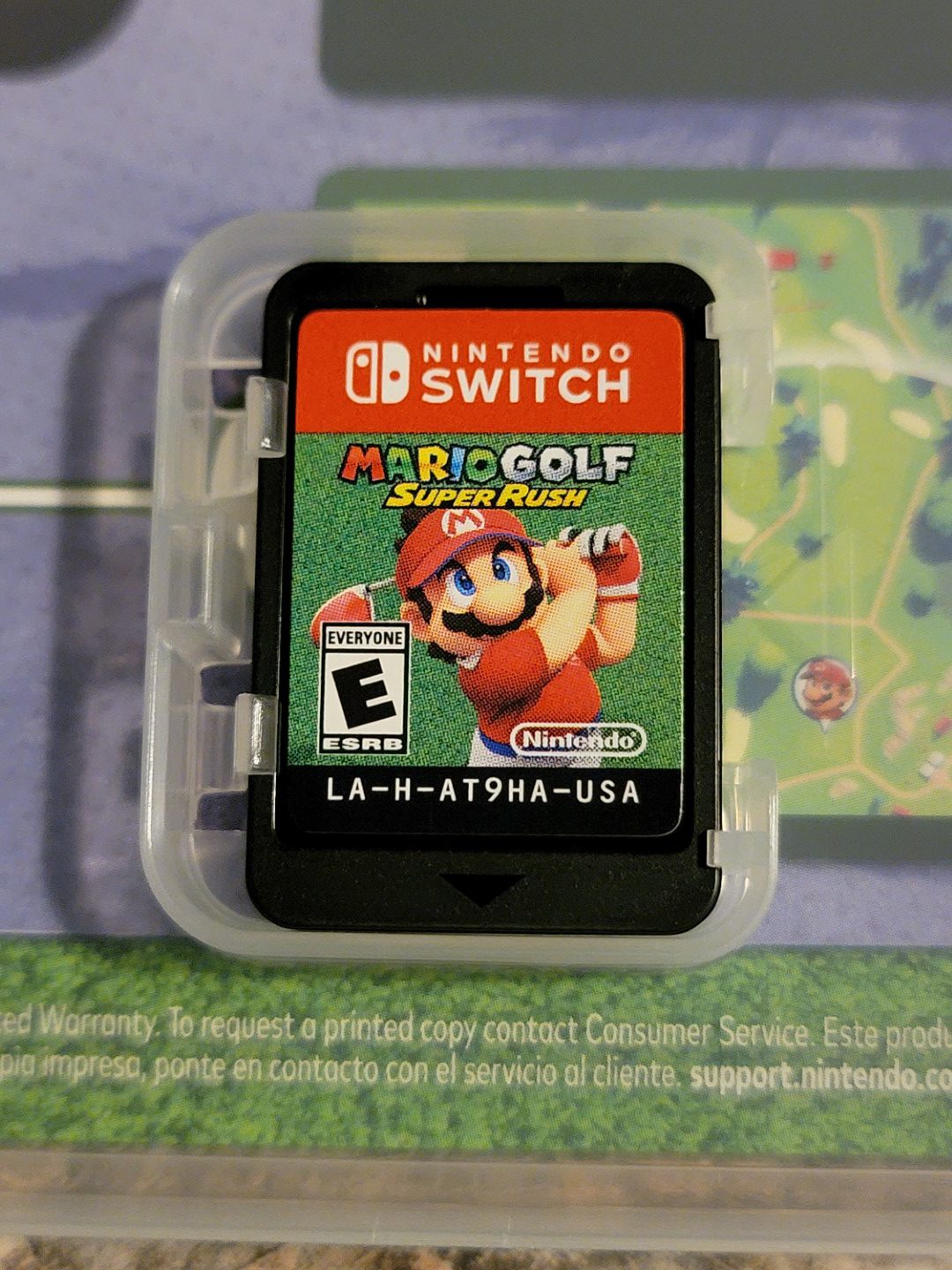 Mario Golf Super Rush Nintendo Switch - Cartridge inside the box