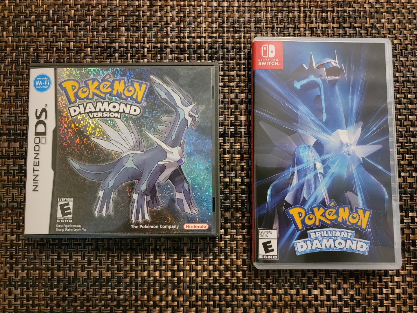 Pokémon Diamond DS game comparison with Switch Pokémon Brilliant Diamond Remake 1