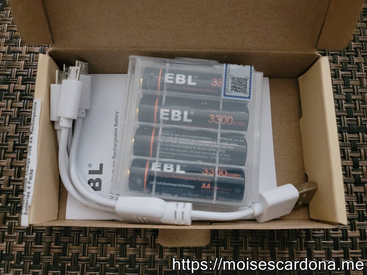 EBL 4-Pack AA USB Li-Ion Battery 004