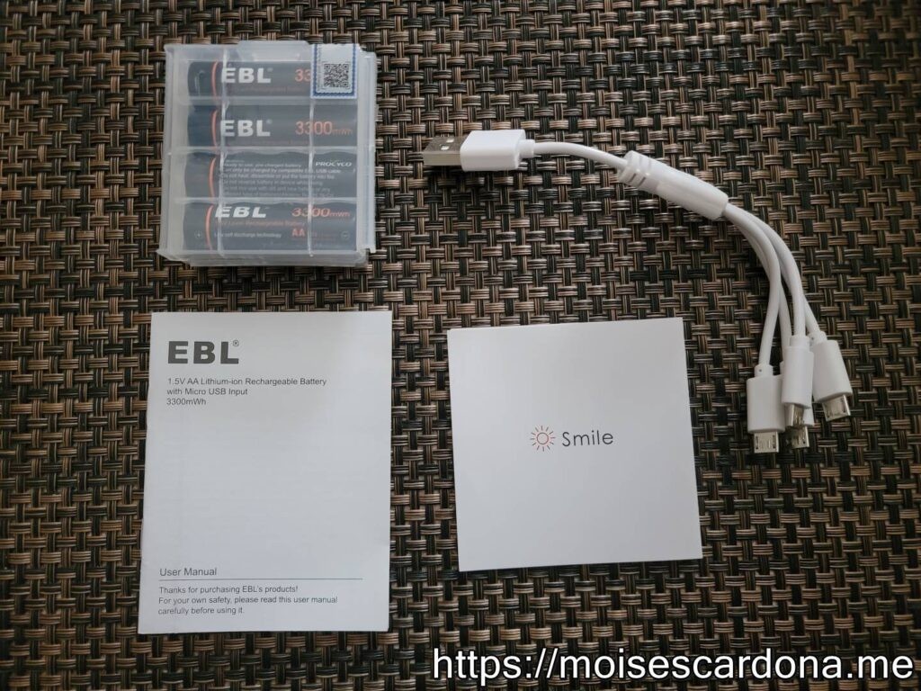 EBL 4-Pack AA USB Li-Ion Battery 005