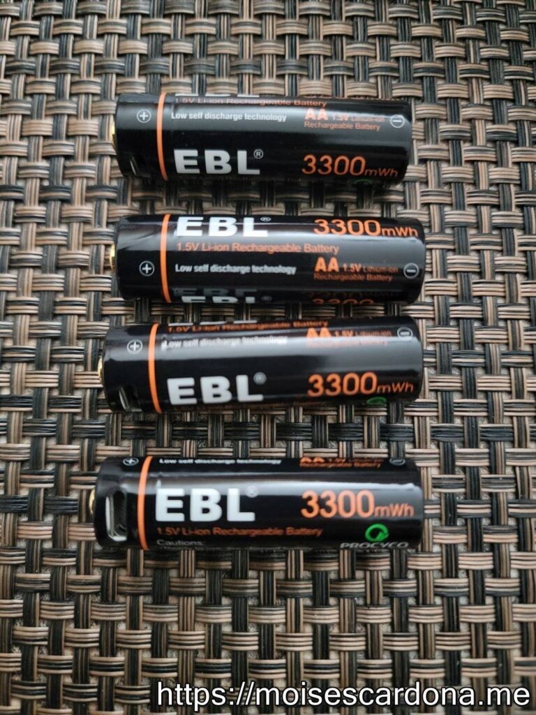 EBL 4-Pack AA USB Li-Ion Battery 006