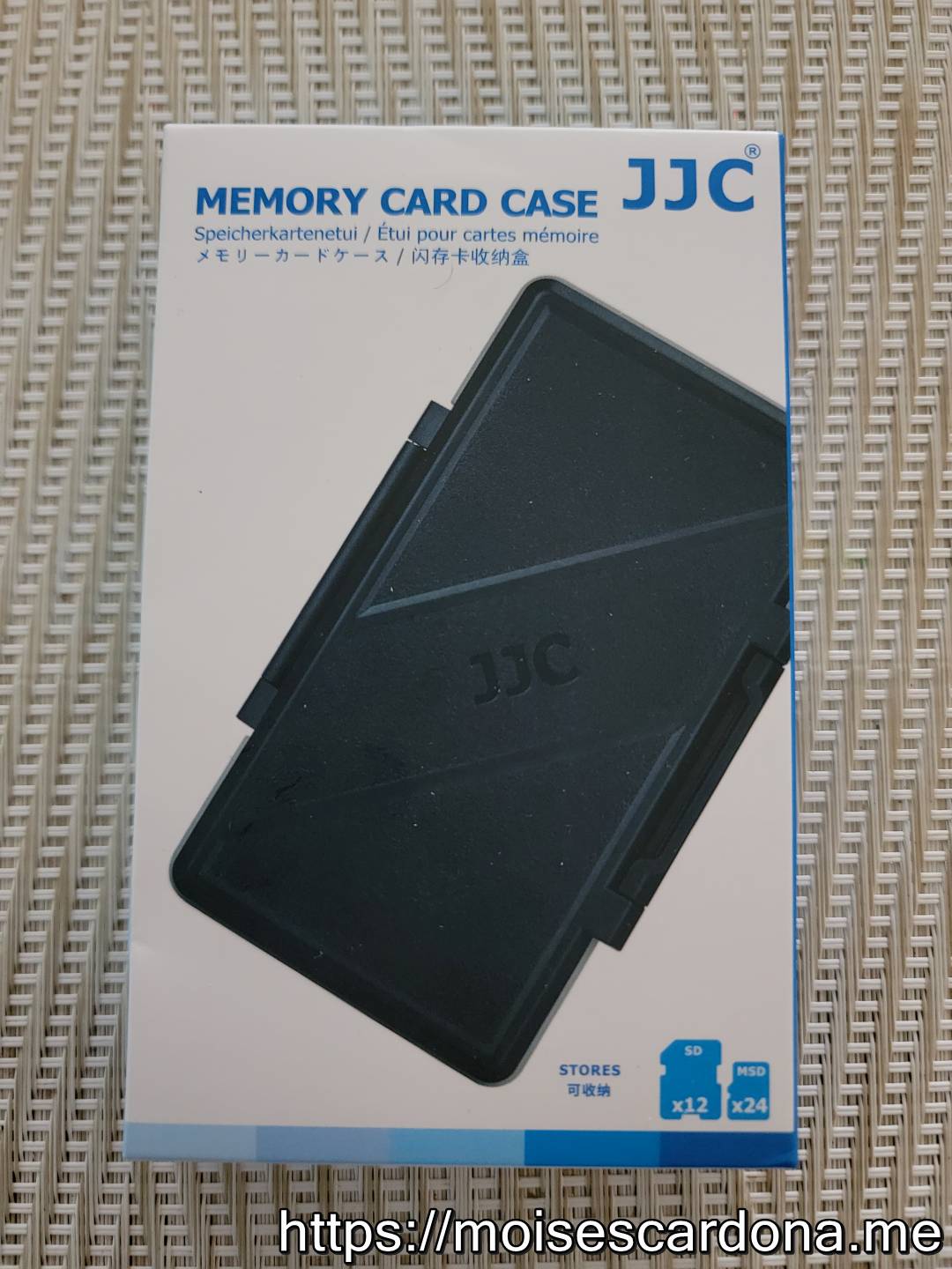 JJC 36-Slot Memory Card Case - Box Front