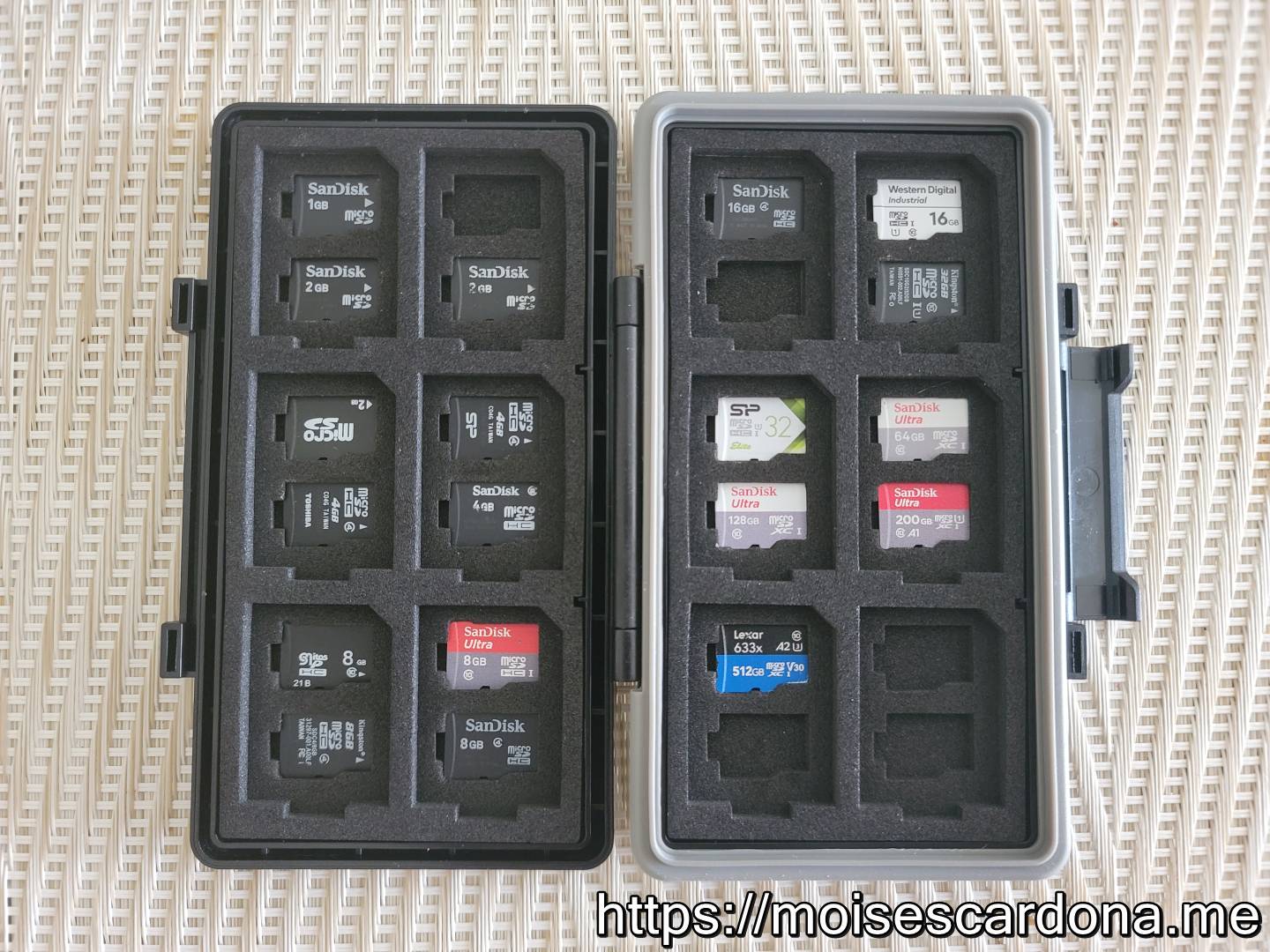 JJC 36-Slot Memory Card Case - Case with Micro SD Cards