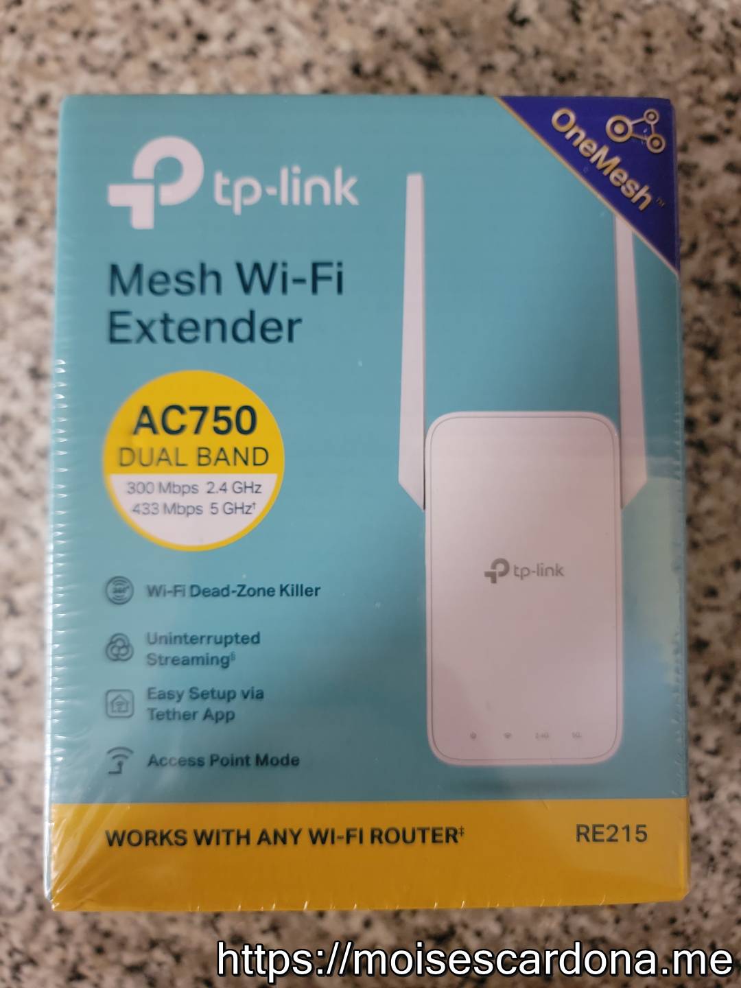 TP-Link AC750 Wifi Extender (RE215) - Box Front