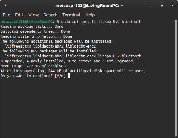 3 - Installing libspa-0.2-bluetooth 2