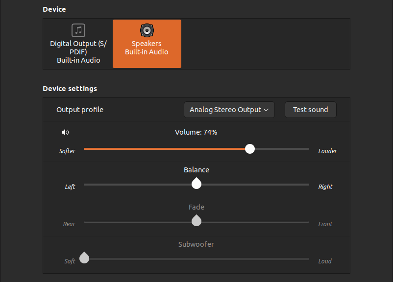 4 - Ubuntu 22.10 Audio Outputs restored