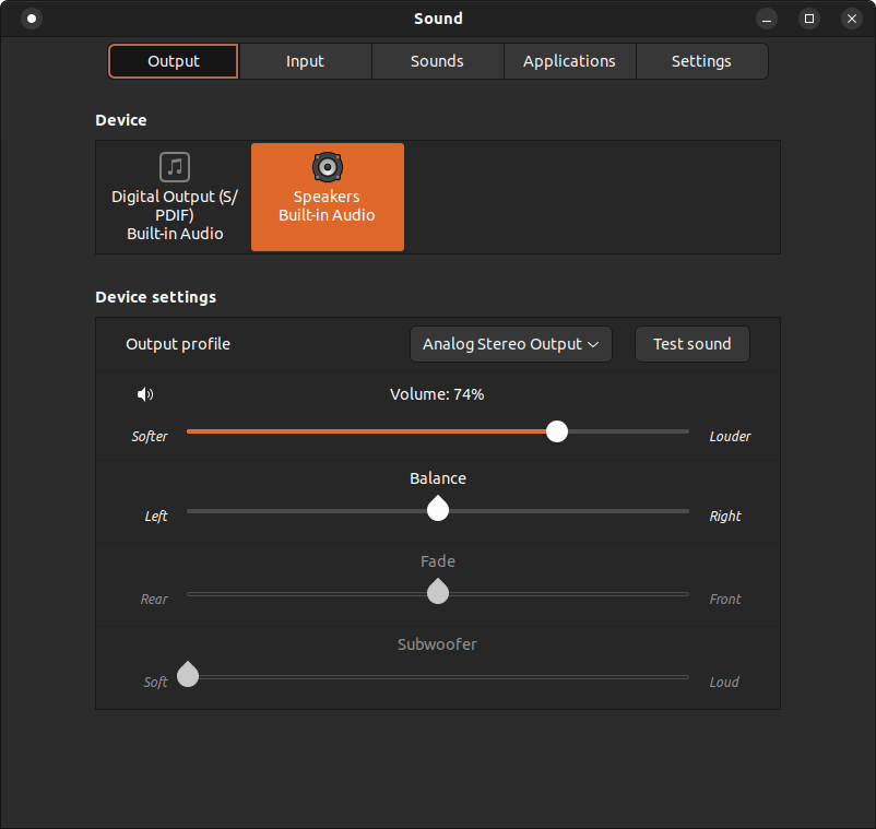 4 - Ubuntu 22.10 Audio Outputs restored