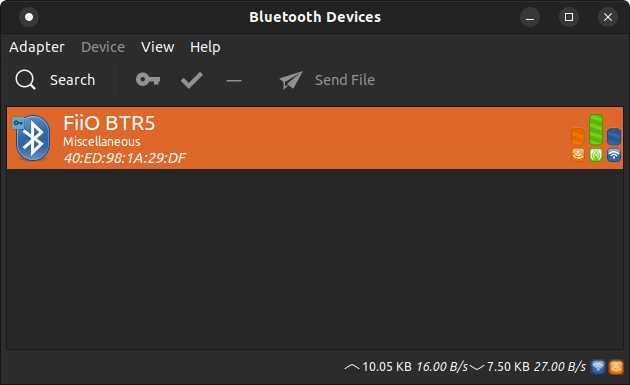 5 - Bluetooth Device connected