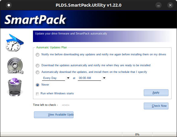 04 - LiteOn SmartPack on Wine Main Interface