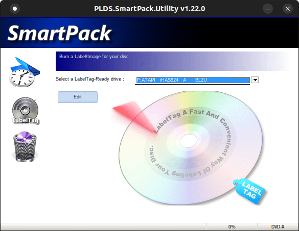 05 - LiteOn SmartPack in the LabelTag Menu