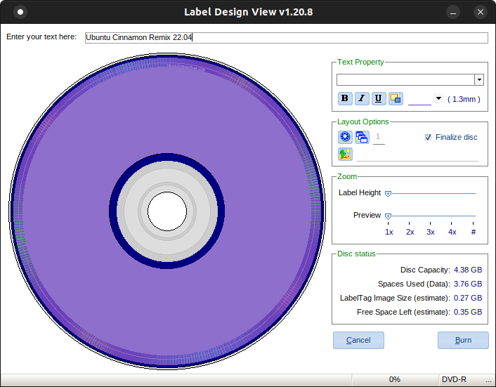 08 - LiteOn LabelTag Main Interface