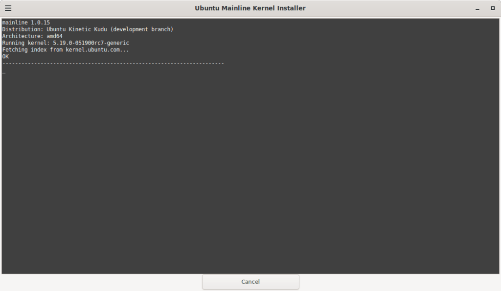 2 - Starting to install the Linux Kernel 5.19