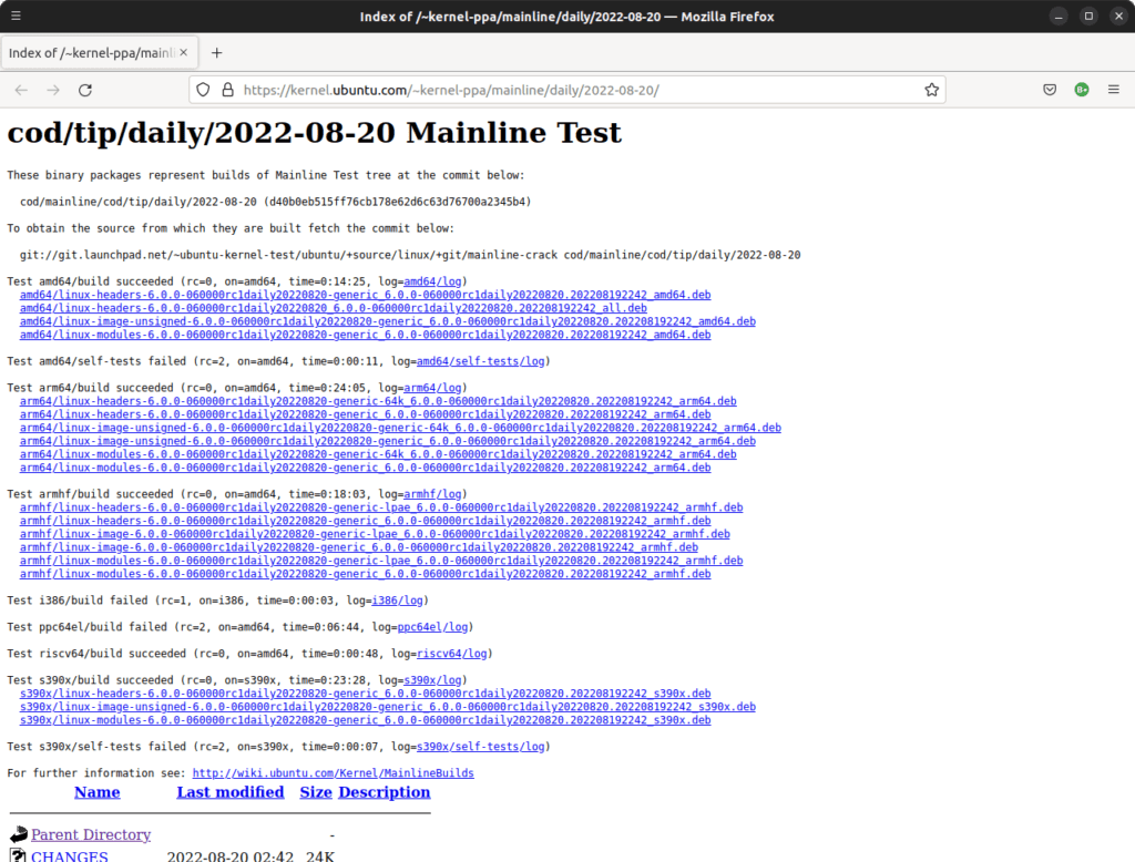 2 - Ubuntu Mainline Kernel 6.0-rc1 2022-08-20