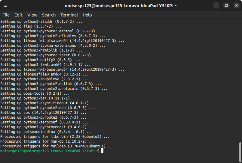 3 - Installing pulseaudio-dlna 3