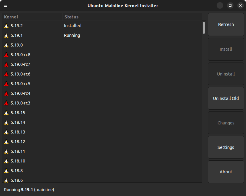 9 - Linux Kernel 5.19.2 Installed