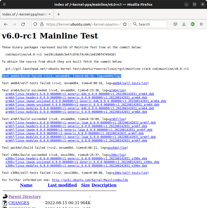 Linux Kernel 6.0-rc1 failed to build for amd64