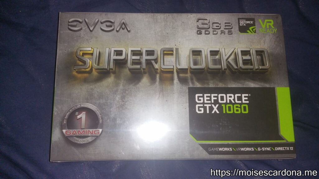 01 - EVGA Geforce GTX 1060 Superclocked