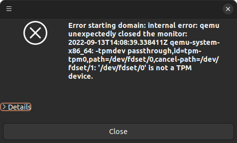 01 - TPM Passthrough not working