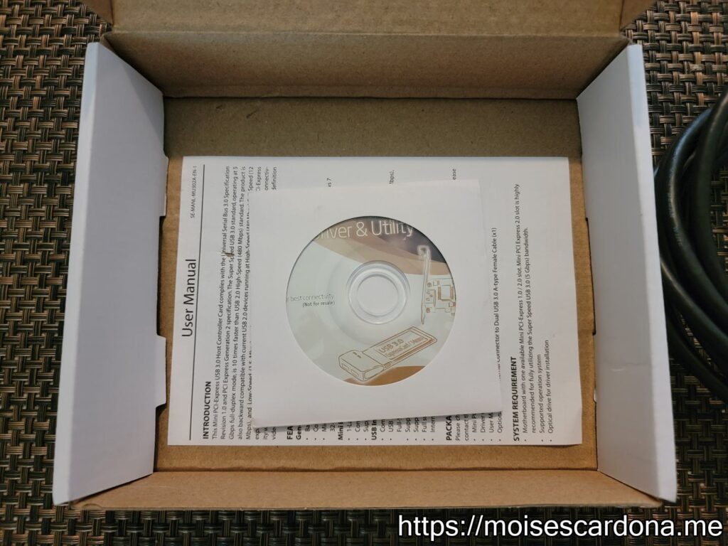 04 - SD-MPE20215 Driver CP and manual in box