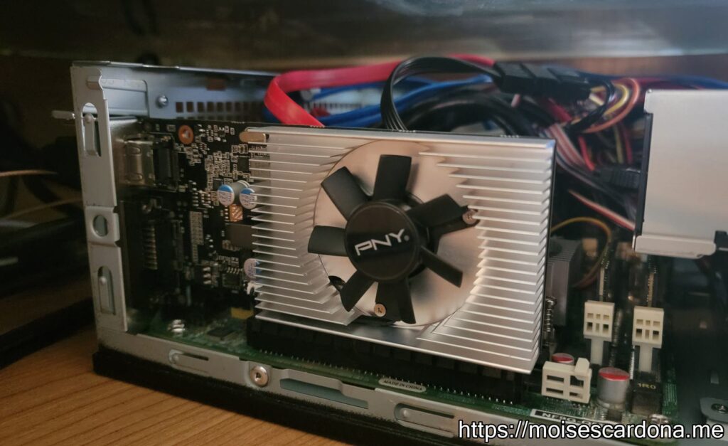 10 - PNY Nvidia GeForce GT 1030 2GB installed in PC