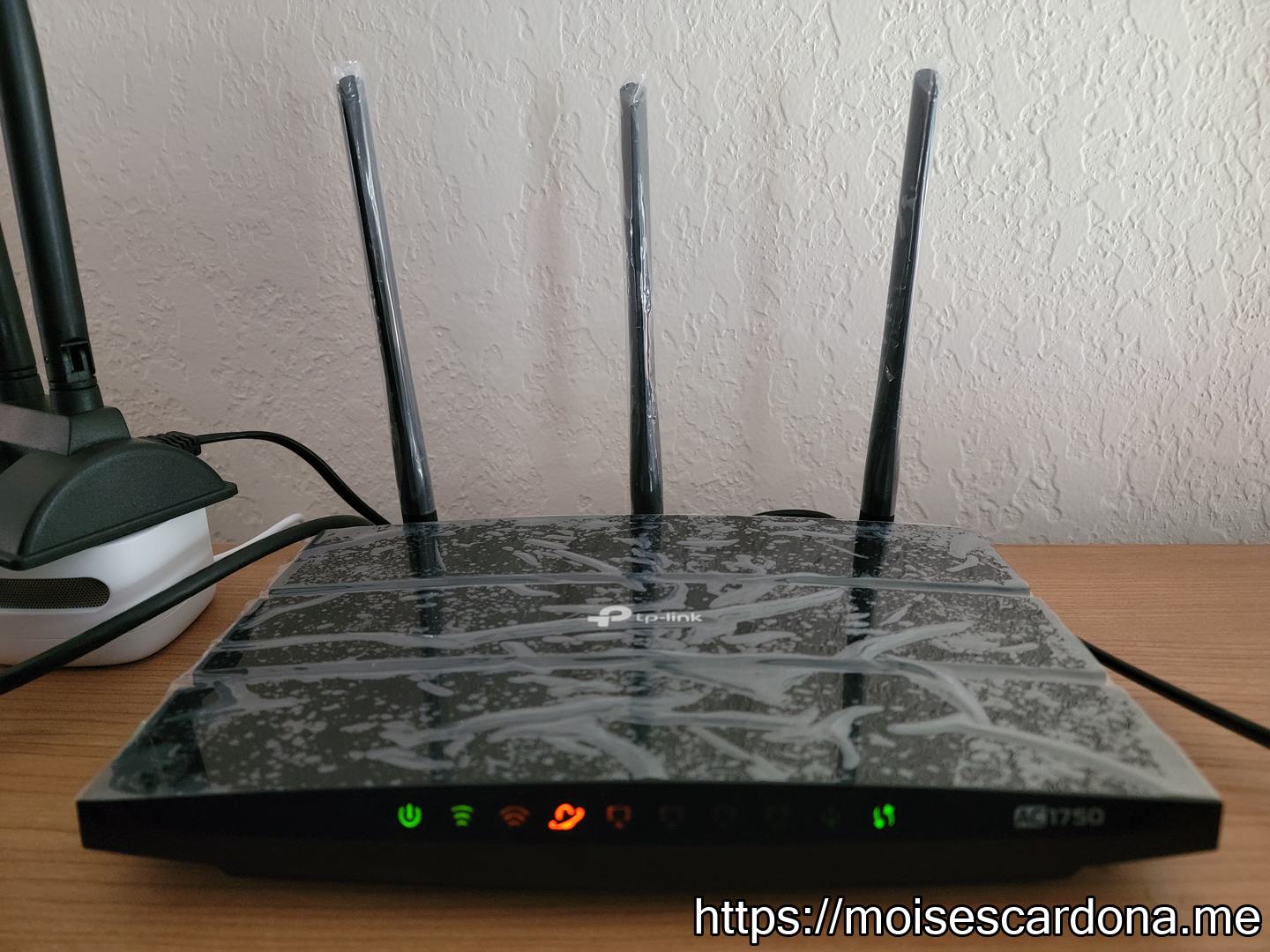 11 - TP-Link Archer A7 V5 router connected