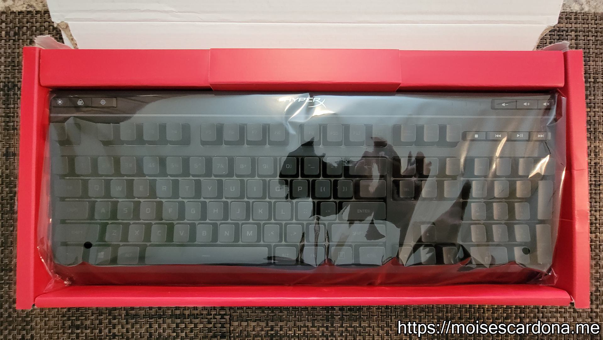 3 - HyperX Alloy Core RGB Keyboard - Box Opened