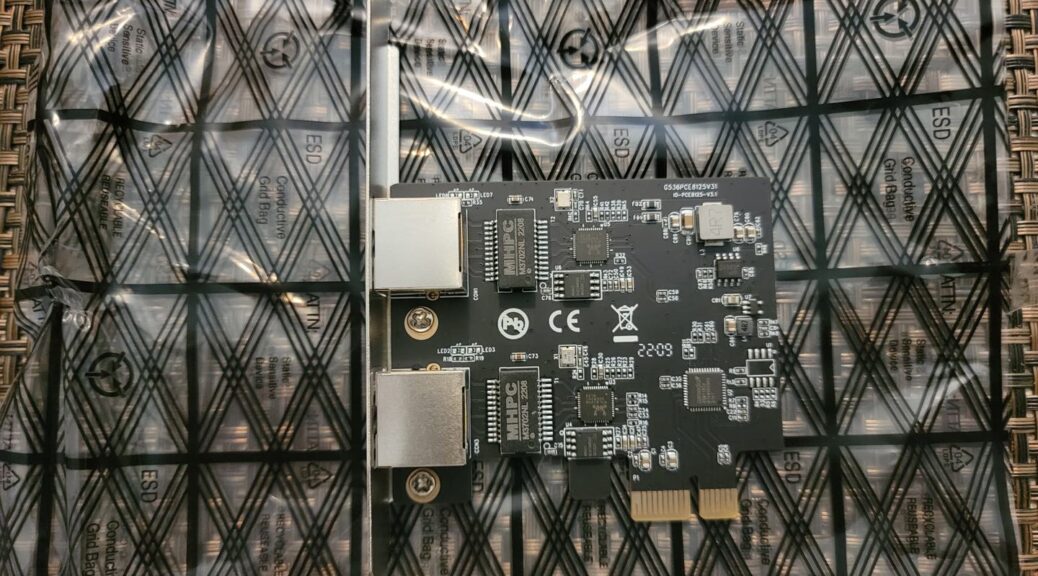 6 - IOCREST PCI Express x1 to Dual 2.5gbit LAN (Realtek RTL8125B) - Card Front