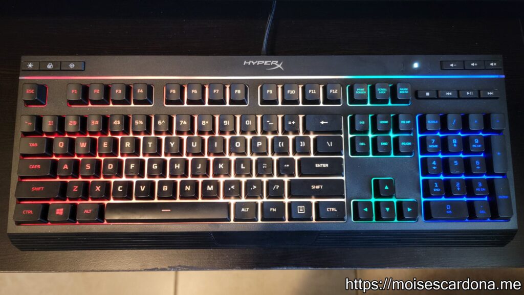 HyperX Alloy Core RGB Keyboard - 5-Zone Mode