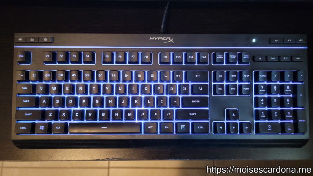 HyperX Alloy Core RGB Keyboard - Solid Mode Effect - Color 1