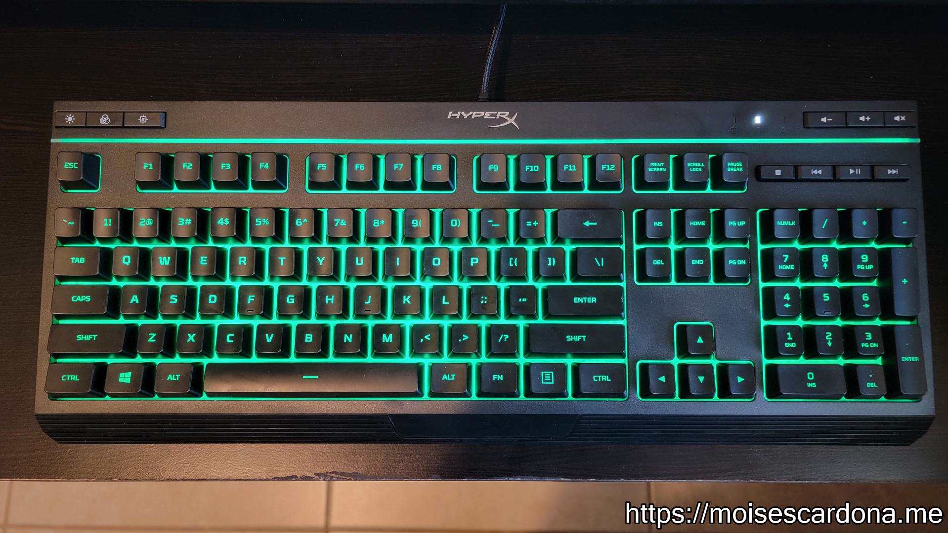 HyperX Alloy Core RGB Keyboard - Solid Mode Effect - Color 5