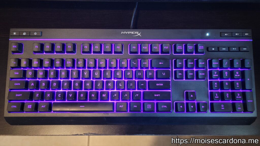 HyperX Alloy Core RGB Keyboard - Solid Mode Effect - Color 8