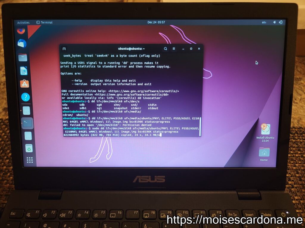 ASUS E210MA 11.6 inch laptop - 30 - Ubuntu Setup 2