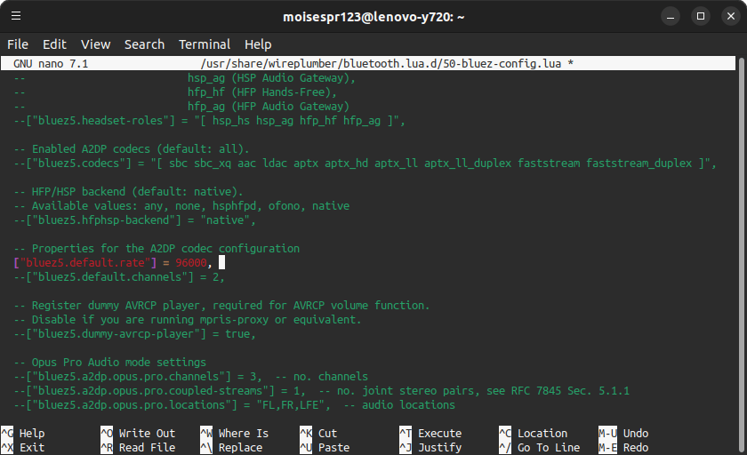 Enabling LDAC 96Khz on Linux using Wireplumber - 04