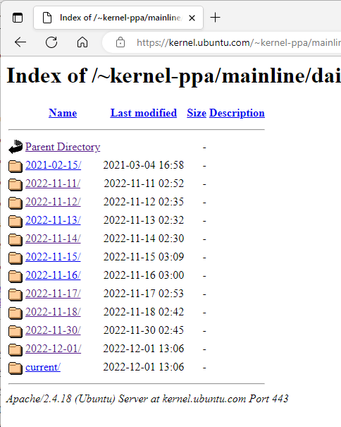 Ubuntu Linux Kernel Daily Page 1