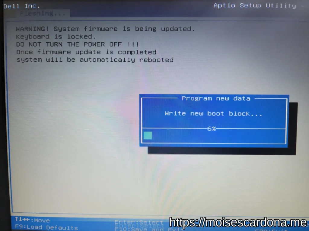 Dell Inspiron 15 3565 BIOS Update - BIOS Update in Progress 4