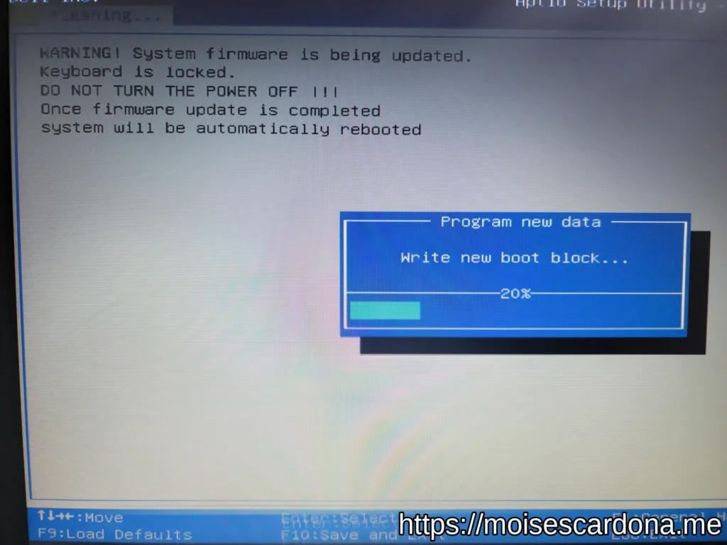 Dell Inspiron 15 3565 BIOS Update - BIOS Update in Progress 5