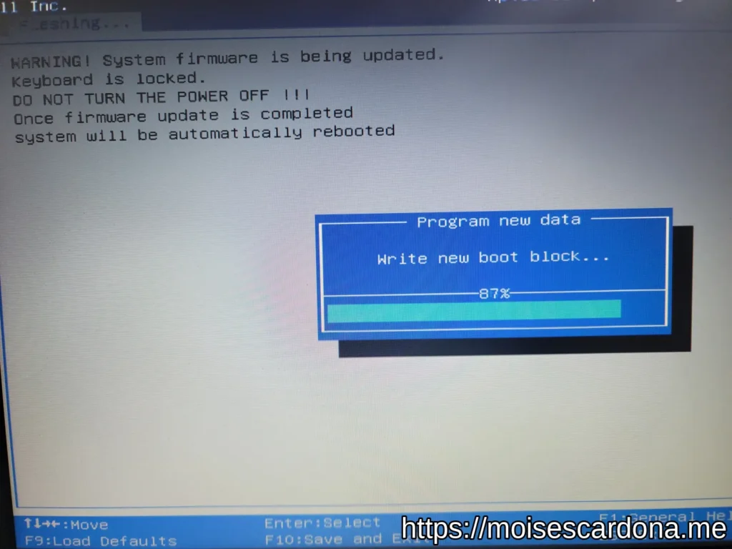 Dell Inspiron 15 3565 BIOS Update - BIOS Update in Progress 6