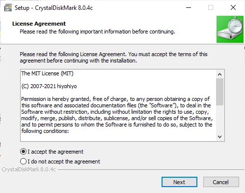 Installing CrystalDiskMark - 1