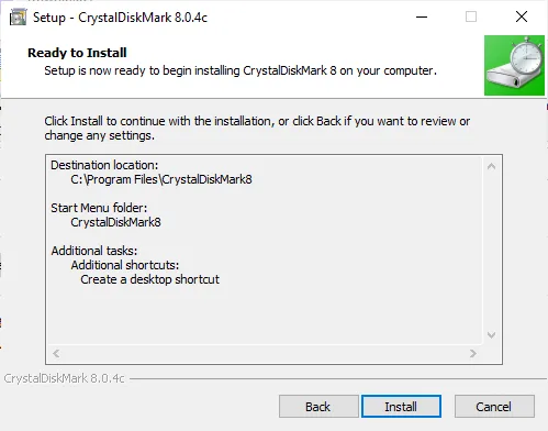 Installing CrystalDiskMark - 5