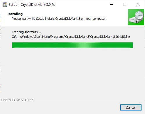 Installing CrystalDiskMark - 6