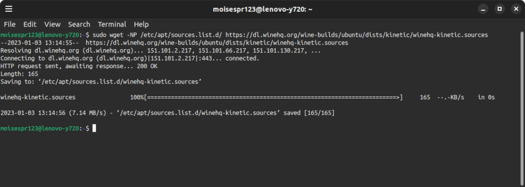 Installing Wine from WineHQ in Ubuntu 23.04 - 03