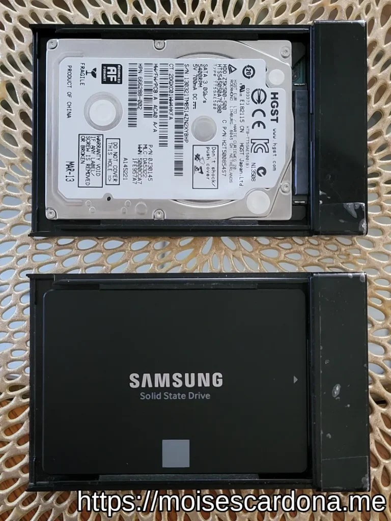 Cloning a 500GB Hard Disk Drive to the Samsung 870 EVO SSD using Linux ...